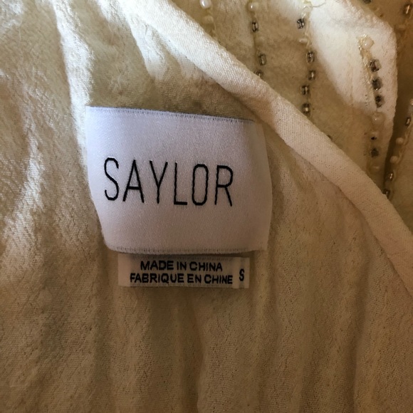 White Beaded Romper - Picture 7 of 7